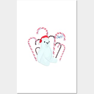 Candy Cane Bear Posters and Art